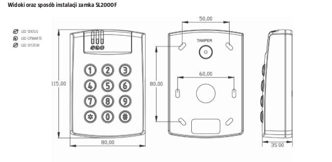 ROGER SL2000F cijferslot