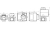 Set di controllo: valvola a 4 vie ARV 485 ProClick DN32, Rp1 1/4 di pollice, Kvs 16 e attuatore ARM 343 ProClick
