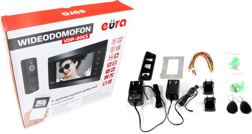 VIDEOPHONE EURA VDP-00C5 BLACK TUYA