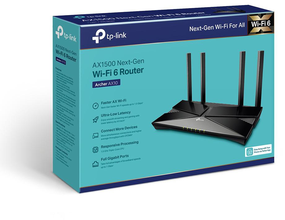 TP-Link Archer AX10 Wi-Fi 6 Router - Nagysebességű internet az otthonában