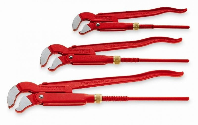 Set of Swedish wrenches types S 45 st. (1, 1 1/2 and 2") + SP 10 frog type wrench"