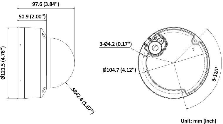 HIKVISION IP-KAMERA DS-2CD1183G2-LIUF 2.8mm DE