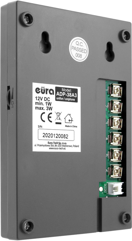 EURA ADP-38A3 ENTRA portier graphite