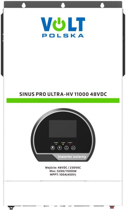 SinusPro Ultra-HV 11000 48V/230V 5200/11000W 100A MPPT (450V) napelemes inverter 48V/230V 5200/11000W 100A MPPT (450V)