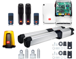 BFT PHOBOS BT B40 KIT swing gate operator kit LED lamp with antenna 2 24V remote controls up to 4 m 500 kg