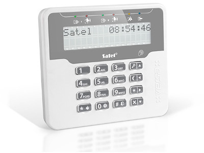 SATELLITEN-TASTATUR VERSA-LCDR-WH MIT LESER. RFID