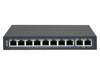 Niezarządzalny przełącznik (switch) 10xRJ45 - 8 portów RJ45 PoE+ 1Gb/s + 2 porty RJ45 Uplink 1Gb/s (budżet mocy 96W) AVIZIO