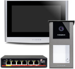 VIDOS IPX S101-1 videós kaputelefon M100-X monitor IP rendszerrel