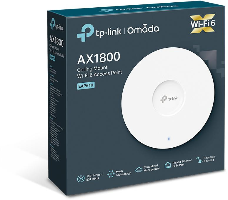 Access Point TP-LINK EAP610 WiFi 6 Dual Band dla firm i domu