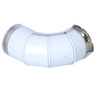 Concentric air and flue elbow 87° DN80/125 with mounting flange