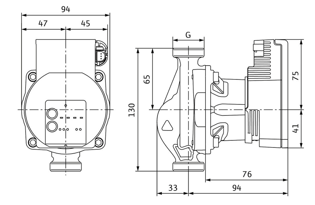 Pompă de circulație Wilo-Varios -STG 25/1-7 130