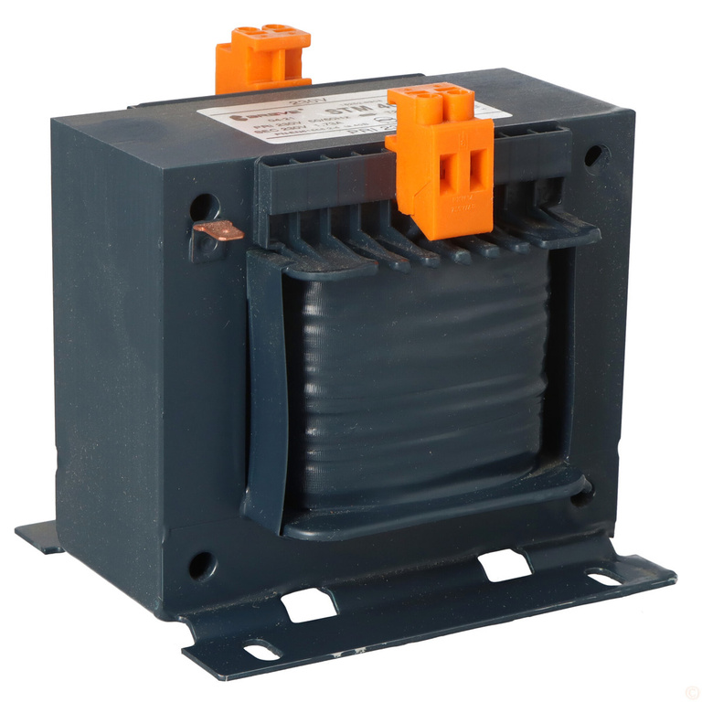 Single-phase isolation or safety transformer 400VA 230V IP00 with single cell carcass