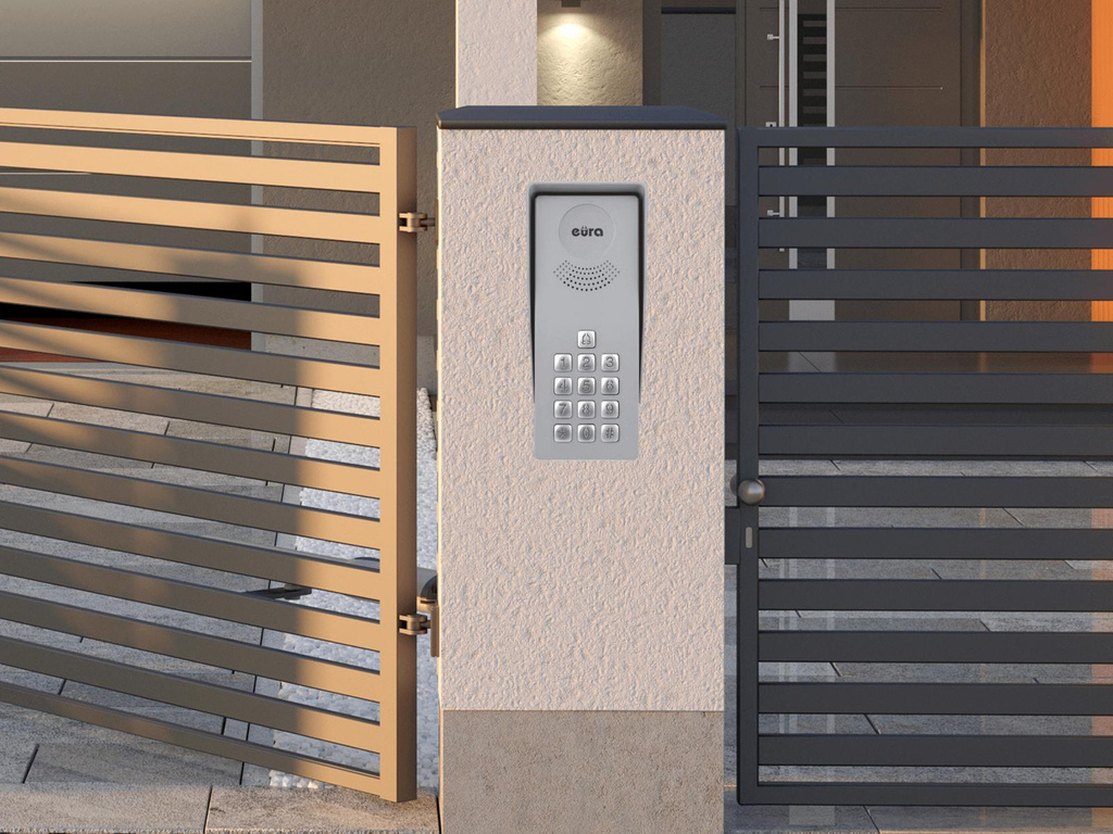 DOMOFON ''EURA'' ADP-36A3 ''INGRESSO BIANCO'' - 1-family, outdoor cassette with keypad