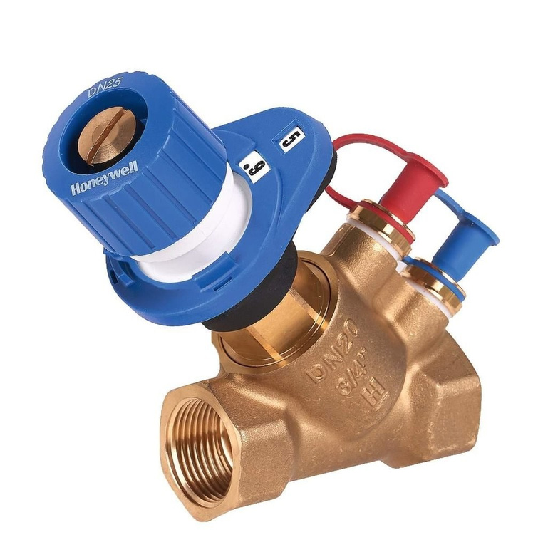 Válvula de control y medición Kombi 2-Plus, retorno, medición de caudal, GW, 3/4 pulgadas