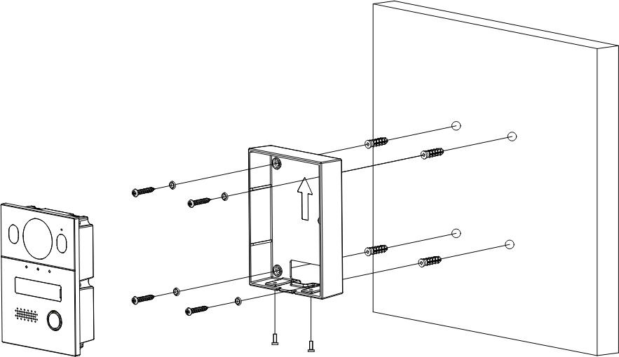 Hybrid 2-wire KTX01(S) single family video door entry kit