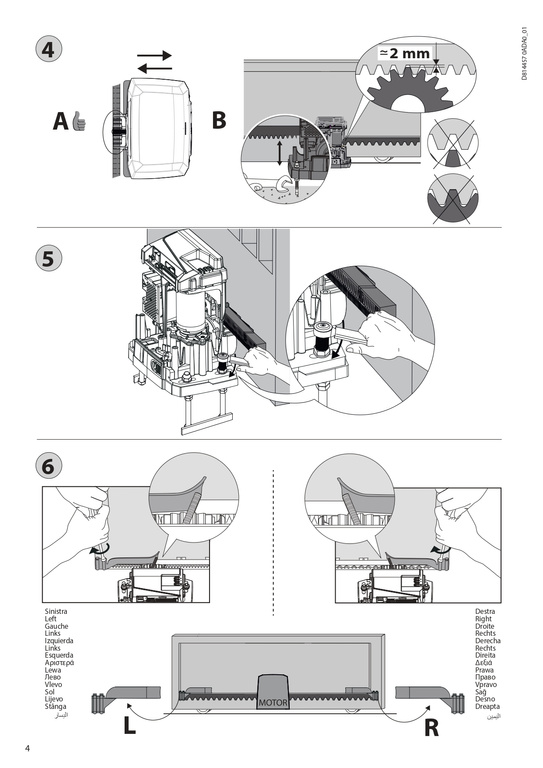 BFT DEIMOS Ultra BT KIT B600 INT - 600 kg-os tolóajtó automatizálás