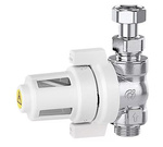 Caleffi XS - unitate de filtrare cu magnet pentru instalare sub cazan. Versiune dreaptă, conexiune: G 3/4 inch A (ISO 228-1) GZ, conexiune dreaptă