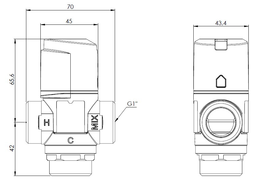 ATM 561 DN20 G1 20–43°C Kvs 2,5