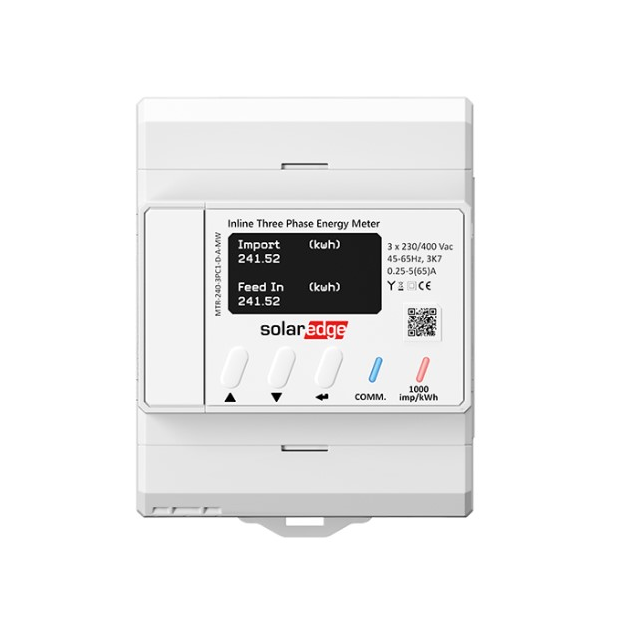 Compteur intelligent triphasé SolarEdge MTR-240-3PC1-D-A-MW, MTR EU3, mesure directe