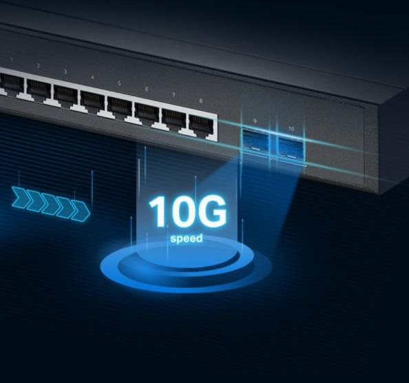 Switch TP-Link TL-SG3210XHP-M2 10-portowy zarządzalny z PoE