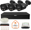 BCS Point IP Surveillance Kit 3x caméra BCS-P-TIP28FWR3L2-Ai2-G DVR avec disque 1TB