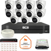 BCS Line IP-Überwachungskit 11x Kamera BCS-L-EIP14FSR3-AI1 DVR mit 1TB HDD