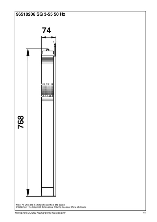 Pompa głębinowa SQ3-55
