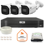 BCS Line IP-Überwachungskit 3x Kamera BCS-L-TIP25FSR5-Ai1 DVR mit 1TB HDD