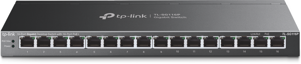 SWITCH TP-LINK TL-SG116P (POE+)