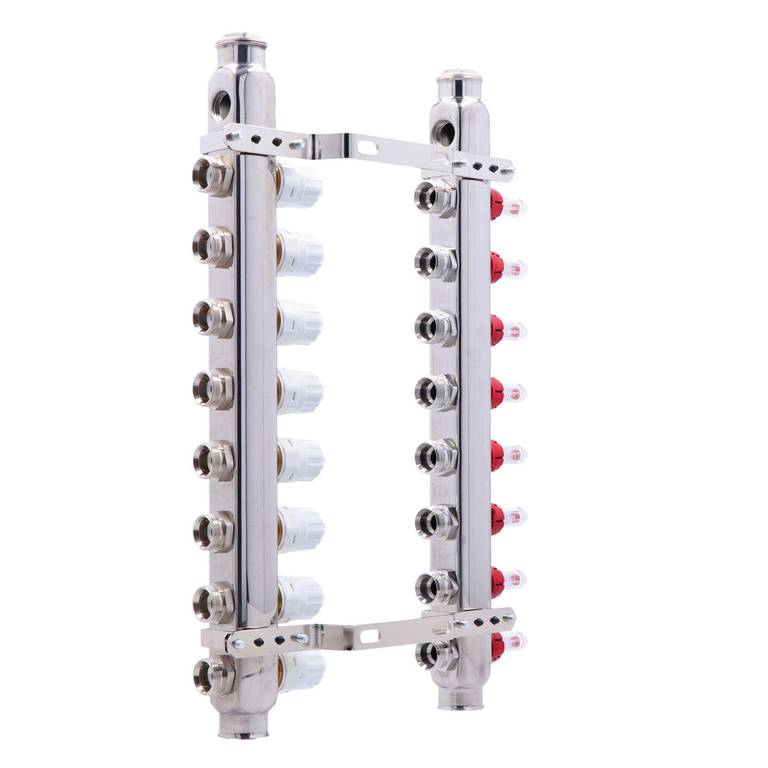 Bewaffneter Edelstahlverteiler Onnline INOX (Typ K5) Anzahl der Stromkreise 8