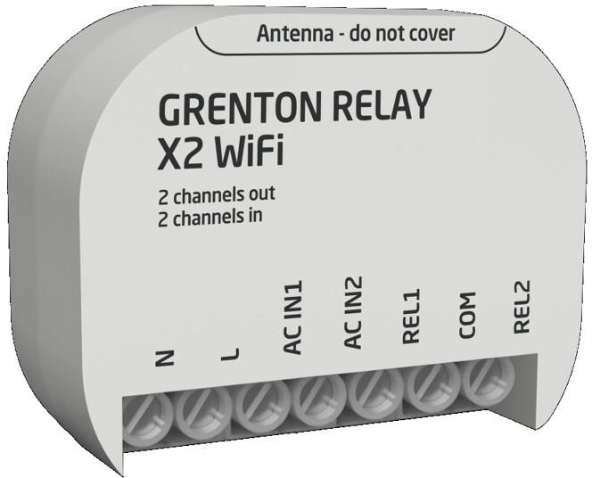 RELAY X2 WiFi relay module Grenton