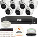 BCS Line 7x IP CCTV Kamera BCS-L-EIP14FSR3-AI1 DVR mit 1TB HDD