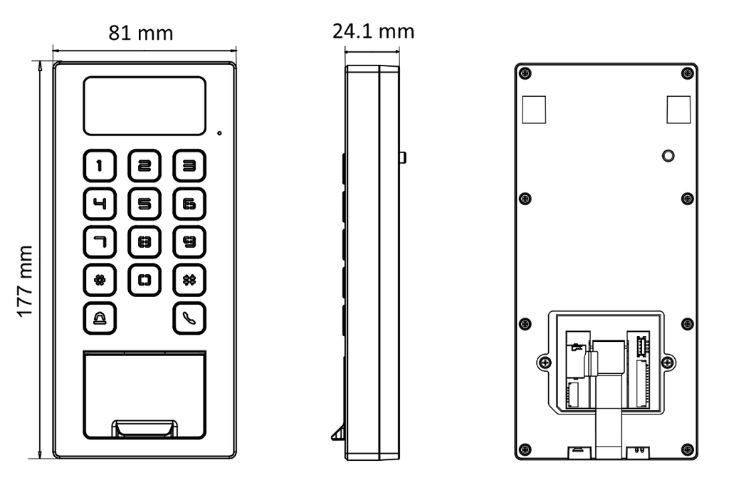 HIKVISION ACCESS CONTROL TERMINAL DS-K1T502DBWX-C