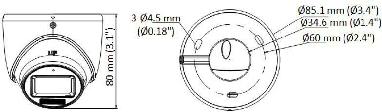 HIKVISION DS-2CE76U0T-LMF 4IN1 KAMERA(2.8mm)(O-STD)