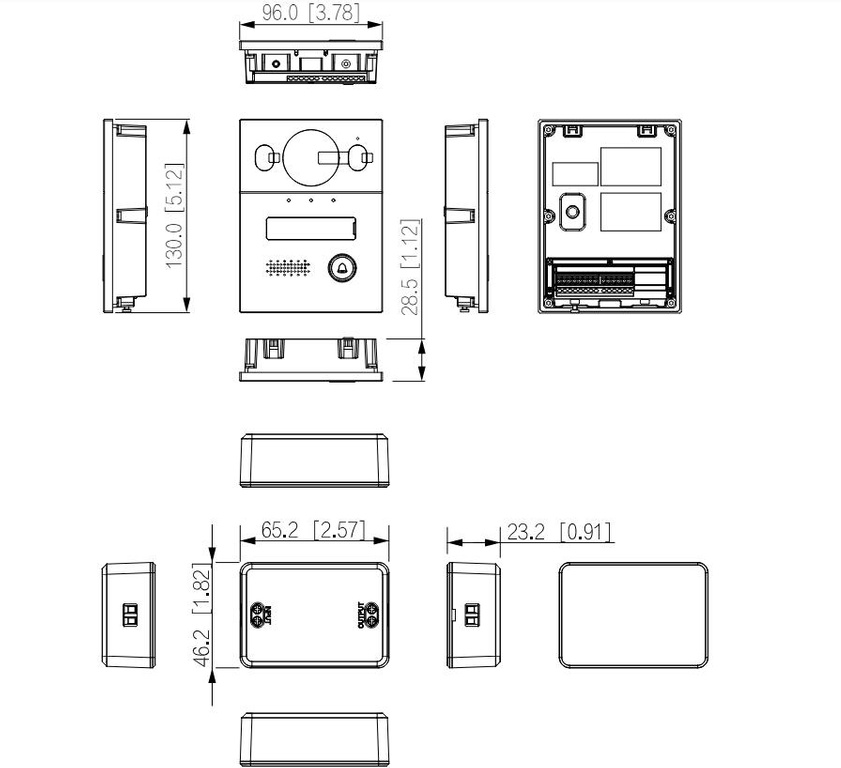 Hybrid 2-wire KTX01(S) single family video door entry kit