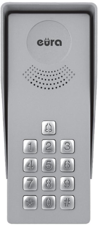 DOMOFON ''EURA'' ADP-36A3 ''INGRESSO BIANCO'' - 1-family, outdoor cassette with keypad