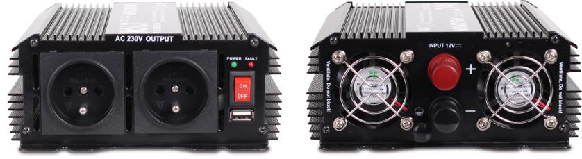 Inverter VOLT POLSKA IPS-2000N 12V / 230V 1000/2000W