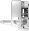 Door handle with access controller EURA ELH-01H4 silver