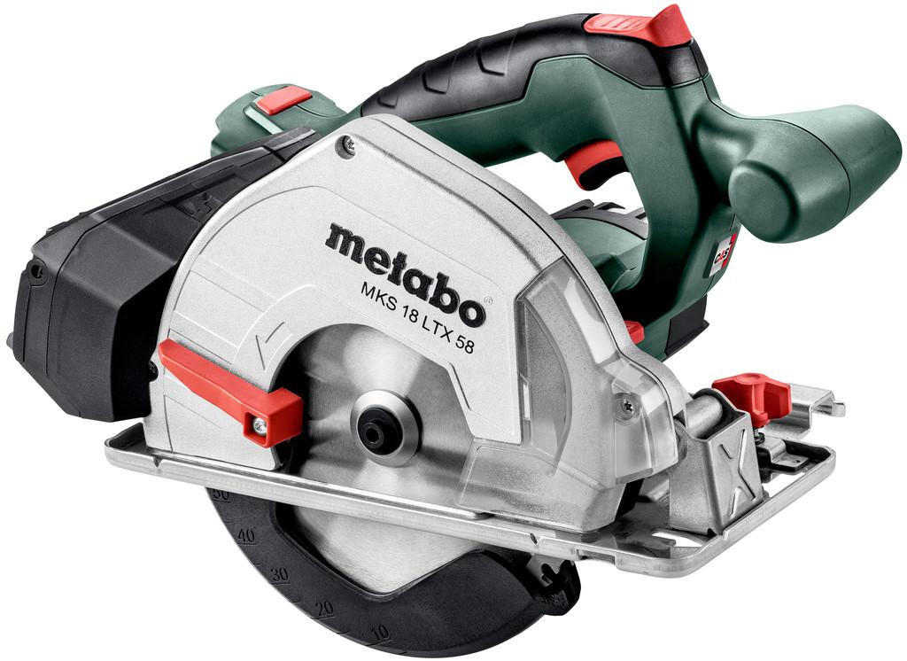 Metabo MKS 18 LTX 58 cordless handheld circular saw for metal cutting