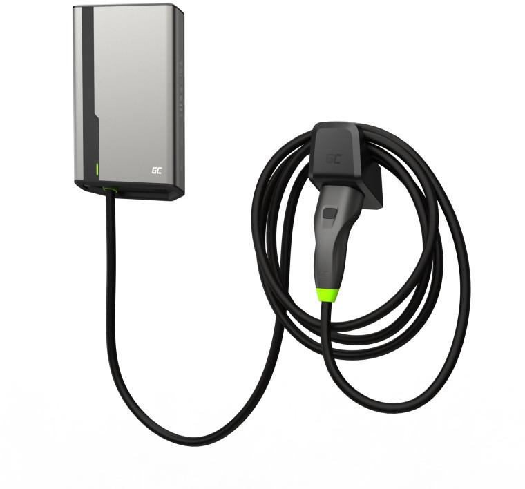 EV Wallbox Charger Green Cell HabuDen EVGC021A2275 22kW TYPE 2 7.5M GC App BT Wi-Fi