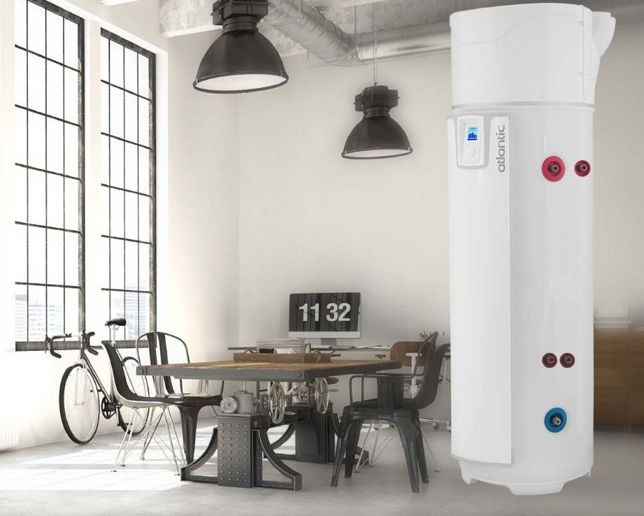 Atlantic Explorer AI V4 COIL 200 liter Domestic hot water heat pump with coil