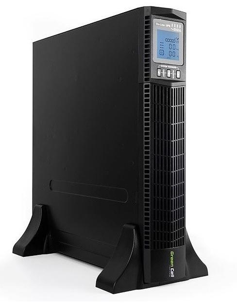 Green Cell UPS UPS 1000VA 900W für Rack RTII mit LCD-Display