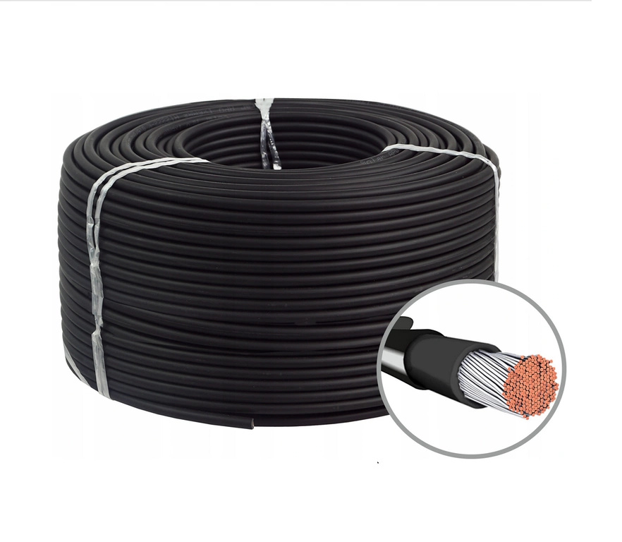 Photovoltaic cable MG Wires 1x4mm2, 0.6/1kV, black H1Z2Z2-K-4mm2 BK, 100m packaging