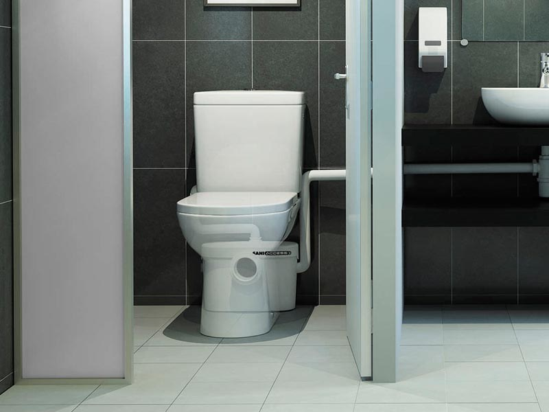 Distrugător de fecale cu acces ușor Seria V Saniaccess 2 WC Plus 1