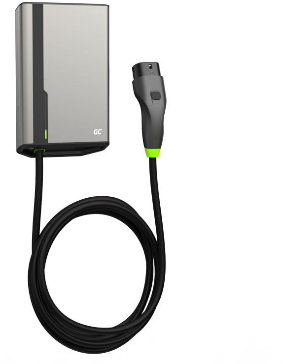 EV Wallbox Ladegerät Green Cell HabuDen EVGC021A2275 22kW TYPE 2 7.5M GC App BT Wi-Fi