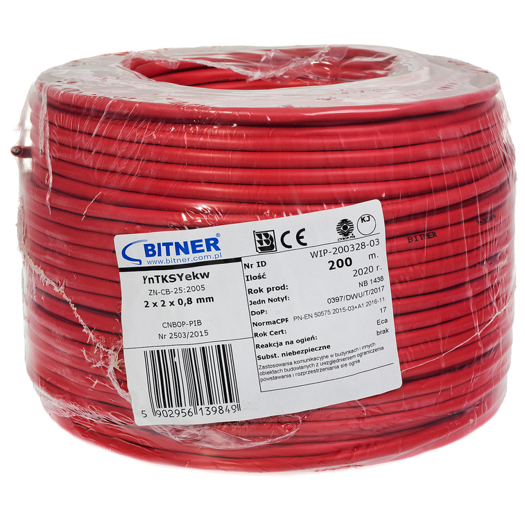 YnTKSYekw Câble 2x2x0,8 mm