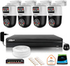 Kit di sorveglianza IP Dahua quattro telecamere PTZ da 2 MP più disco rigido da 1 TB