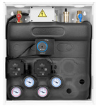 PrimoBox AZB 205 mixing set in cabinet, without mixing, rotary valve with ARM 141 actuator