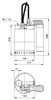 Pompa sommersa per acque sporche/acqua UNILIFT KP 250AV1 0,5kW 1x230V, cavo 5m con spina SCHUCO