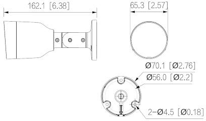 IP kamera Dahua IPC-HFW1530S-0280B-S6 v černé barvě